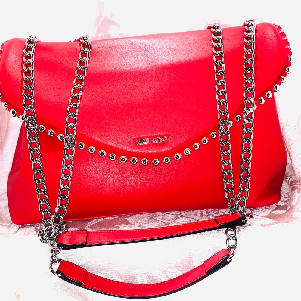 ❤️SALE❤️ Nine West Red Leather Bag (Bag only)
